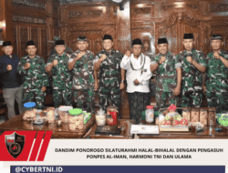 Dandim Ponorogo Silaturahmi Halal-Bihalal dengan Pengasuh Ponpes Al-Iman, Harmoni TNI dan Ulama