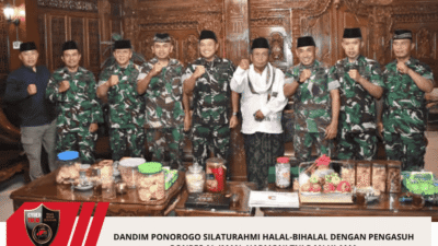 Dandim Ponorogo Silaturahmi Halal-Bihalal dengan Pengasuh Ponpes Al-Iman, Harmoni TNI dan Ulama