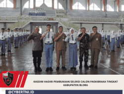 Kasdim Hadiri Pembukaan Seleksi Calon Paskibraka Tingkat Kabupaten Blora