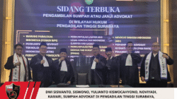 Dwi Siswanto, Siswono, Yulianto Kiswocahyono, Noviyadi, Kamari, Sumpah Advokat di Pengadilan Tinggi Surabaya, Melalui FERADI WPI