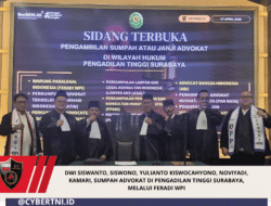 Dwi Siswanto, Siswono, Yulianto Kiswocahyono, Noviyadi, Kamari, Sumpah Advokat di Pengadilan Tinggi Surabaya, Melalui FERADI WPI