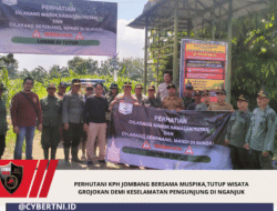 Perhutani KPH Jombang Bersama Muspika,Tutup Wisata Grojokan Demi Keselamatan Pengunjung Di Nganjuk