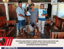 KESATRIA JAWA BERSATU TERIMA HIBAH TANAH 9.000 METER DARI LETJEN TNI (PURN) JASWADI HS, SIAP JADI PERCONTOHAN KETAHANAN PANGAN NASIONAL