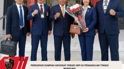 Persiapan Sumpah Advokat FERADI WPI di Pengadilan Tinggi Bandung