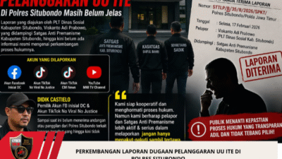 Perkembangan Laporan Dugaan Pelanggaran UU ITE di Polres Situbondo