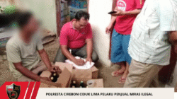 Polresta Cirebon Ciduk Lima Pelaku Penjual Miras Ilegal
