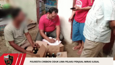 Polresta Cirebon Ciduk Lima Pelaku Penjual Miras Ilegal