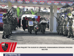 Dua Prajurit TNI Gugur di Lebanon, Dimakamkan Dengan Upacara Militer