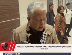 7 Pejabat Kejari Karo diperiksa, Harli Siregar Ingatkan Jaksa Lebih Hati-Hati