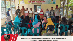 Babinsa Koramil 05/Serbelawan Monitoring Pembagian BLT, Pastikan Tepat Sasaran dan Lancar
