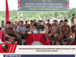 Ground Breaking Pembangunan Jembatan Armco di Dusun II Desa Teluk Dalam Kab. Asahan
