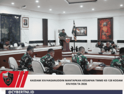 Kasdam XIV/Hasanuddin Mantapkan Kesiapan TMMD ke-128 Kodam XIV/Hsn TA 2026