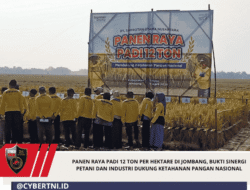 PANEN RAYA PADI 12 TON PER HEKTARE DI JOMBANG, BUKTI SINERGI PETANI DAN INDUSTRI DUKUNG KETAHANAN PANGAN NASIONAL