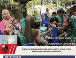 Sentuhan Babinsa di Posyandu Nusa Indah, Wujud Nyata Kepedulian untuk Ibu dan Balita