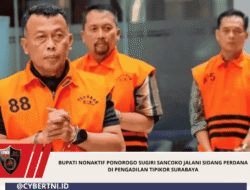 Bupati Nonaktif Ponorogo Sugiri Sancoko Jalani Sidang Perdana di Pengadilan Tipikor Surabaya