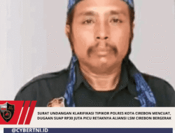 SURAT UNDANGAN KLARIFIKASI TIPIKOR POLRES KOTA CIREBON MENCUAT, DUGAAN SUAP RP30 JUTA PICU RETAKNYA ALIANSI LSM CIREBON BERGERAK