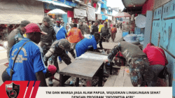 TNI dan Warga Jaga Alam Papua, Wujudkan Lingkungan Sehat dengan Program “Indonesia Asri”