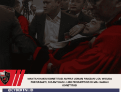 Mantan Hakim Konstitusi Anwar Usman Pingsan Usai Wisuda Purnabakti, Digantikan Liliek Prisbawono di Mahkamah Konstitusi