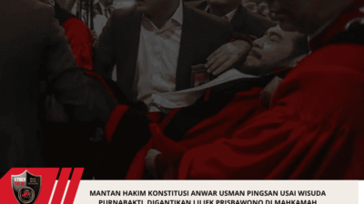 Mantan Hakim Konstitusi Anwar Usman Pingsan Usai Wisuda Purnabakti, Digantikan Liliek Prisbawono di Mahkamah Konstitusi