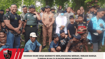 Sedekah Bumi Desa Marmoyo Berlangsung Meriah, Ribuan Warga Tumpah Ruah di Punden Mbah Marmoyo