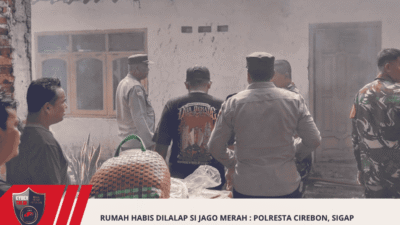 Rumah Habis Dilalap Si Jago Merah : Polresta Cirebon, Sigap Tangani Kebakaran
