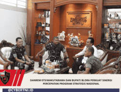 Danrem 073/Makutarama dan Bupati Blora Perkuat Sinergi Percepatan Program Strategis Nasional