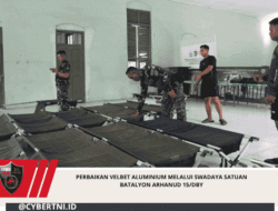 PERBAIKAN VELBET ALUMINIUM MELALUI SWADAYA SATUAN BATALYON ARHANUD 15/DBY