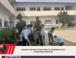 Babinsa Tiga Balata Ajak Siswa SD Tanamkan Cinta Lingkungan Sejak Dini