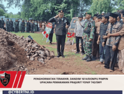 Penghormatan Terakhir, Dandim 1614/Dompu Pimpin Upacara Pemakaman Prajurit Yonif 742/SWY