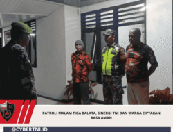 Patroli Malam Tiga Balata, Sinergi TNI dan Warga Ciptakan Rasa Aman