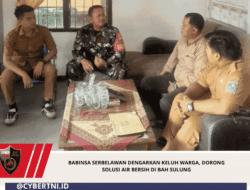 Babinsa Serbelawan Dengarkan Keluh Warga, Dorong Solusi Air Bersih di Bah Sulung