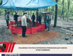 Kolaborasi TNI-Polri Intensifkan Penindakan Judi Sabung Ayam di Jombang