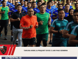 Taruna Akmil & Prajurit Divisi 2 Lari Pagi Gembira