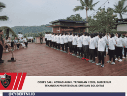 Corps Call Kowad Akmil Triwulan I 2026, Gubernur Tekankan Profesionalisme dan Soliditas