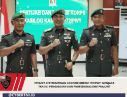 Estafet Kepemimpinan Logistik Korem 172/PWY: Menjaga Tradisi Pengabdian dan Profesionalisme Prajurit