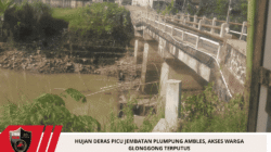 Hujan Deras Picu Jembatan Plumpung Ambles, Akses Warga Glonggong Terputus
