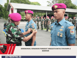 Seremonial Kenaikan Pangkat Anggota Batalyon Kapa 2 Marinir 