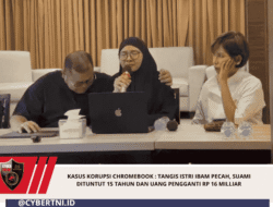 Kasus Korupsi chromebook : Tangis Istri Ibam Pecah, Suami Dituntut 15 Tahun dan Uang Pengganti Rp 16 Milliar