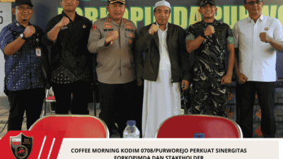 Coffee Morning Kodim 0708/Purworejo Perkuat Sinergitas Forkopimda dan Stakeholder