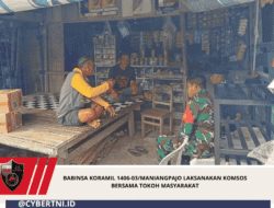 Babinsa Koramil 1406-03/Maniangpajo Laksanakan Komsos Bersama Tokoh Masyarakat