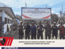 Babinsa Matapa Dampingi Danramil Taniwel Cek Pembangunan KDKMP Desa Matapa