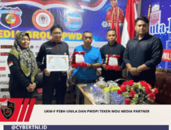 UKM-F PSBH Unila dan PWDPI Teken MoU Media Partner