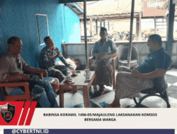 Babinsa Koramil 1406-05/Majauleng Laksanakan Komsos Bersama Warga