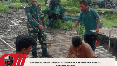 Babinsa Koramil 1406-10/Pitumpanua Laksanakan Komsos Bersama Warga