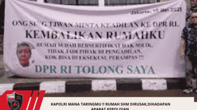 Kapolri Mana Taringmu !! Rumah SHM Dirusak,Dihadapan Aparat Kepolisian 
