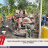 TMMD Karangasem Bangun Saluran Beton Cyclop, Progres Capai 32 Persen