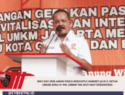 May Day 2026 Aman Pasca Reshuffle Kabinet Jilid 5, Ketua Umum APKLI-P: PKL UMKM Tak Ikut-Ikut Demontras