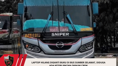 Laptop Hilang Diganti Buku di Bus Sumber Selamat, Diduga Ada Keterlibatan Oknum Crew