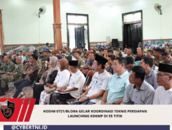 Kodim 0721/Blora Gelar Koordinasi Teknis Persiapan Launching KDKMP di 55 Titik
