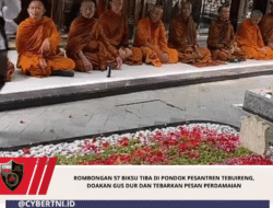 Rombongan 57 Biksu Tiba di Pondok Pesantren Tebuireng, Doakan Gus Dur dan Tebarkan Pesan Perdamaian